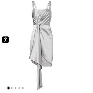 Fleur du Mal Cascade silver dress